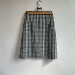 Vintage | plaid pencil skirt